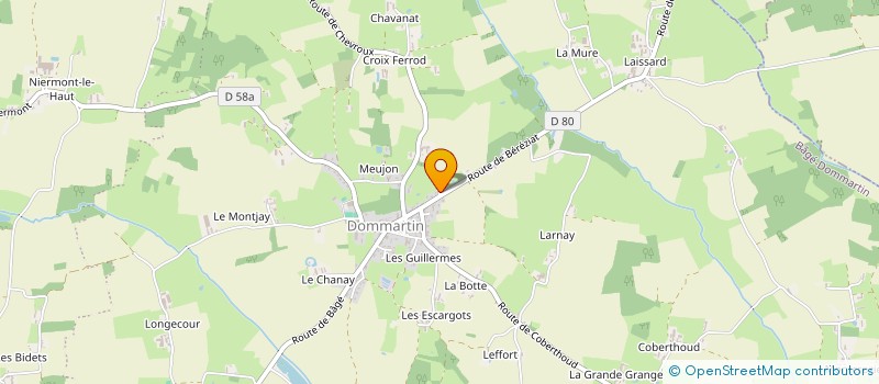 localisation de l'entreprise 521 391 482   BAGE-DOMMARTIN