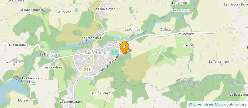 localisation de l'entreprise 521 416 529   SAINT-THURIAL