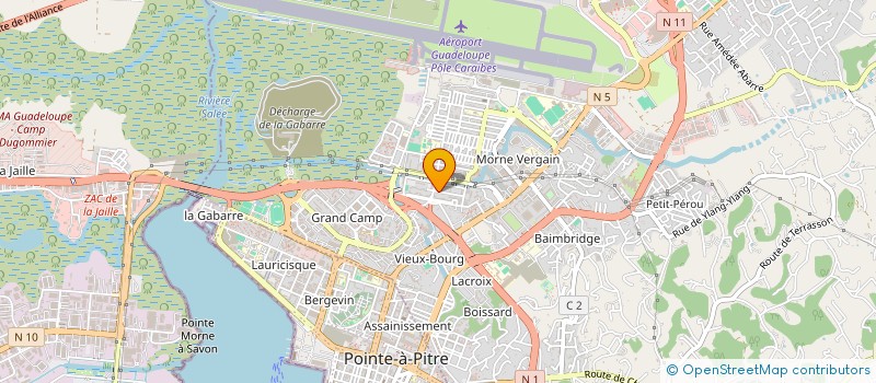 localisation de l'entreprise 521 439 869 à POINTE-A-PITRE
