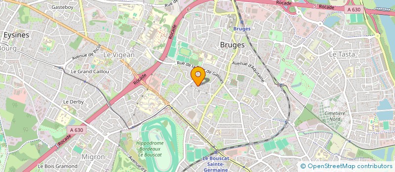 localisation de l'entreprise 521 462 812  à LE BOUSCAT