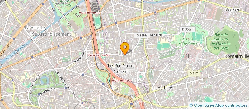 localisation de l'entreprise 521 499 889   LE PRE-SAINT-GERVAIS