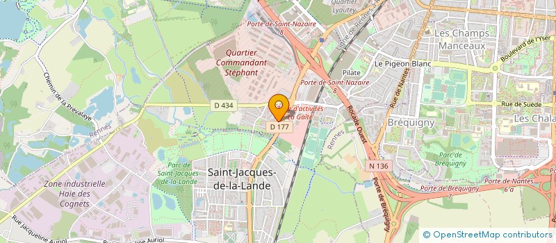 localisation de l'entreprise 521 596 007   SAINT-JACQUES-DE-LA-LANDE