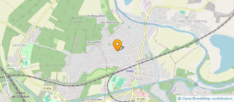 localisation de l'entreprise 521 663 328 à ESBLY