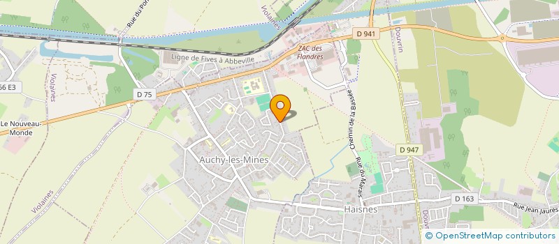 localisation de l'entreprise 521 740 068   AUCHY-LES-MINES