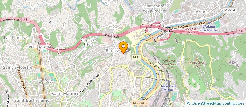 localisation de l'entreprise 521 799 106   NICE