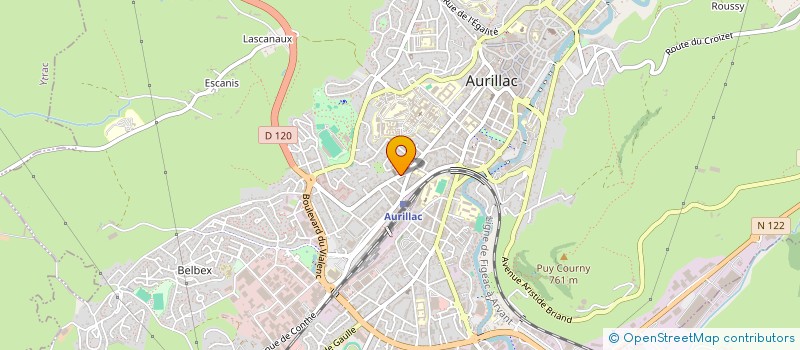 localisation de l'entreprise 521 802 215  à AURILLAC