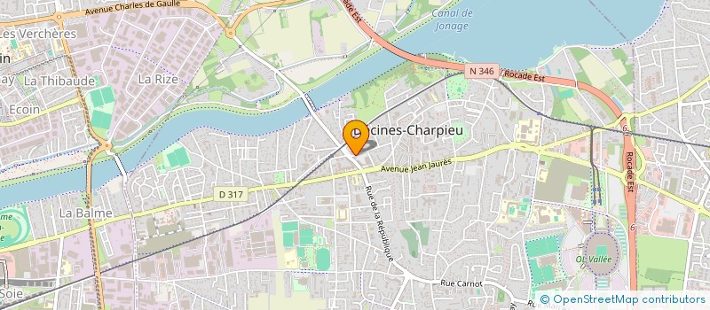 localisation de l'entreprise 521 833 160   DECINES-CHARPIEU