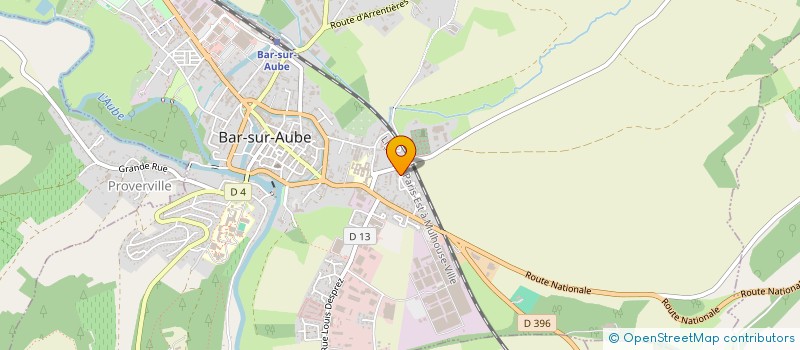 localisation de l'entreprise 521 877 829 à BAR-SUR-AUBE