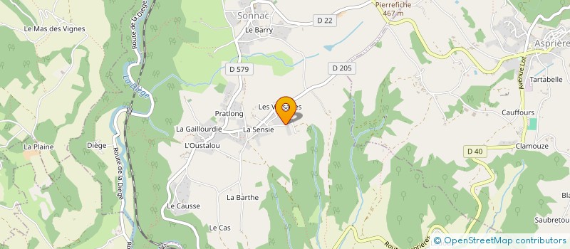 localisation de l'entreprise 521 891 507   SONNAC