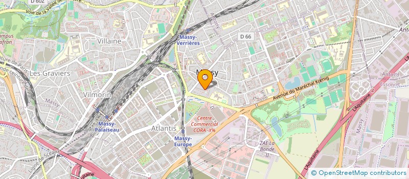 localisation de l'entreprise 521 937 581 à MASSY