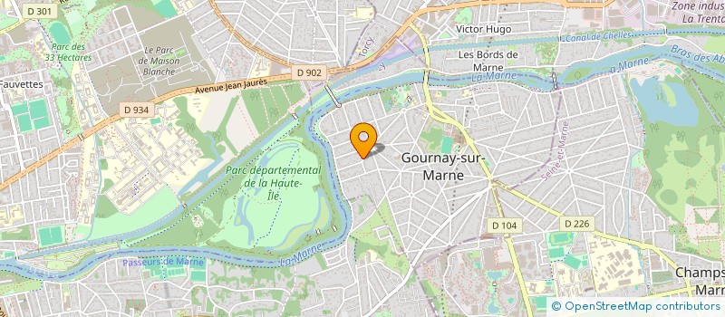 localisation de l'entreprise 521 982 066   CHAMPS-SUR-MARNE