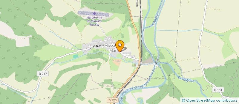localisation de l'entreprise 522 062 991 à MUSSEY-SUR-MARNE