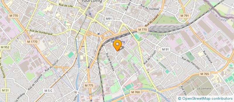 localisation de l'entreprise 522 077 478   TOURCOING