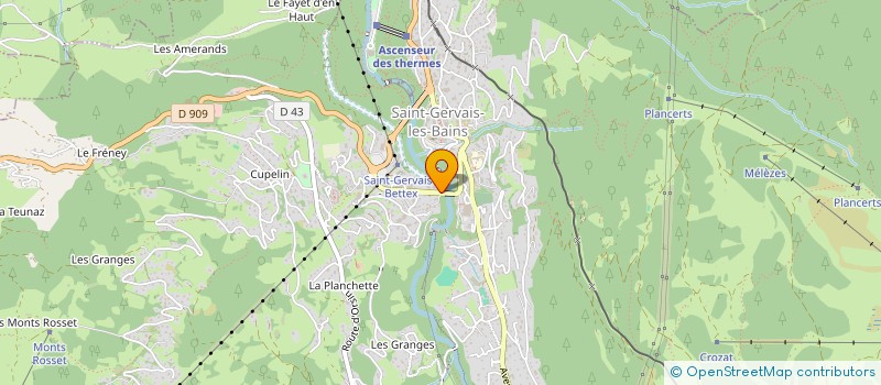 localisation de l'entreprise 522 109 107 à SAINT-GERVAIS-LES-BAINS