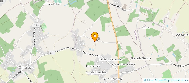 localisation de l'entreprise 522 110 832   CORMERAY