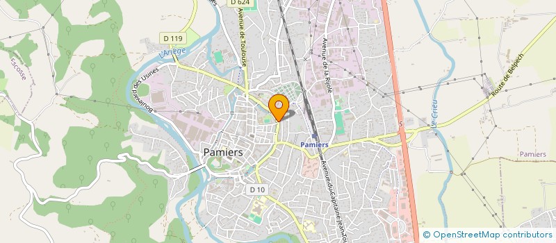localisation de l'entreprise 522 116 789 à PAMIERS