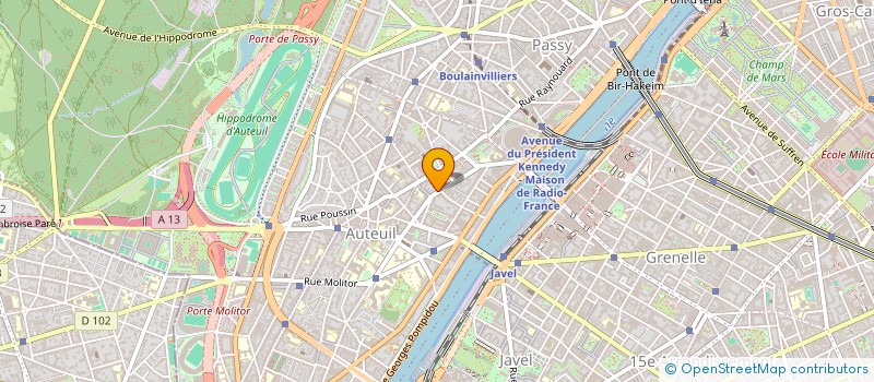 localisation de l'entreprise 522 159 631 à BOULOGNE-BILLANCOURT