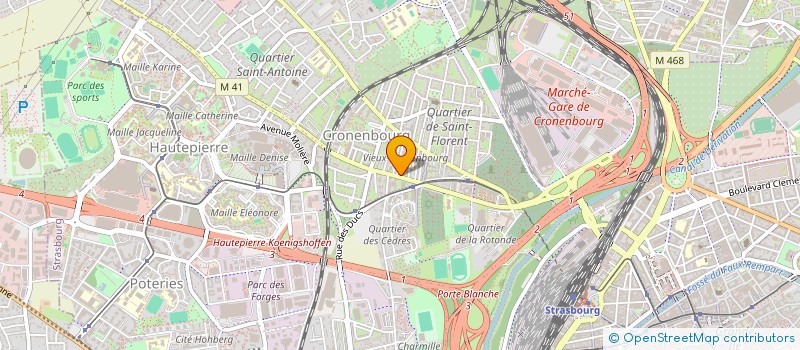 localisation de l'entreprise 522 191 964 à STRASBOURG