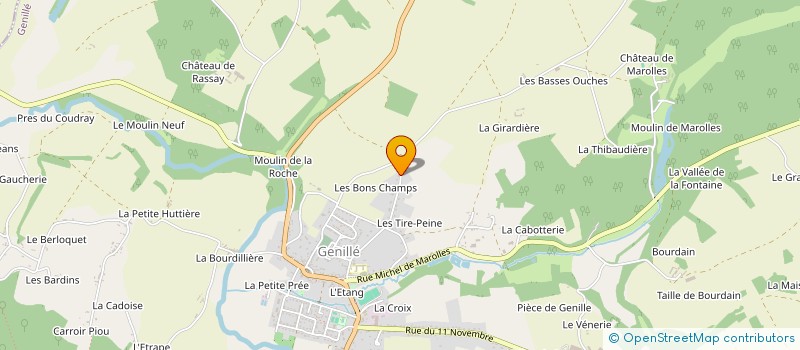 localisation de l'entreprise 522 197 136   GENILLE