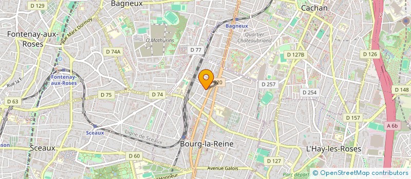 localisation de l'entreprise 522 209 881  à BOURG-LA-REINE