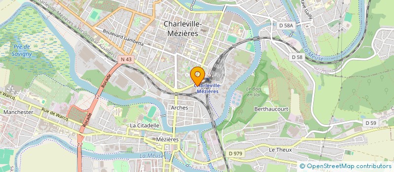 localisation de l'entreprise 522 215 946   CHARLEVILLE-MEZIERES