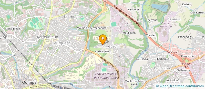 localisation de l'entreprise 522 237 668  à QUIMPER