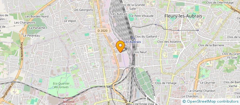 localisation de l'entreprise 522 245 786 à FLEURY-LES-AUBRAIS