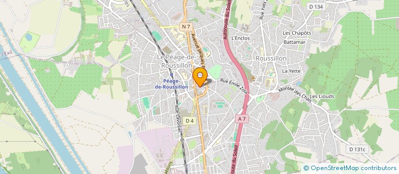 localisation de l'entreprise 522 281 716   ROUSSILLON