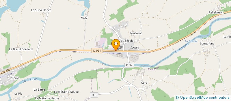 localisation de l'entreprise 522 357 680 à BADECON-LE-PIN