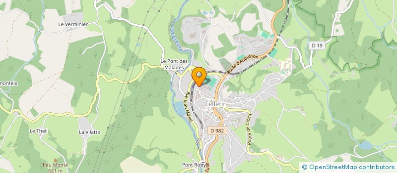 localisation de l'entreprise 522 361 179 à FELLETIN
