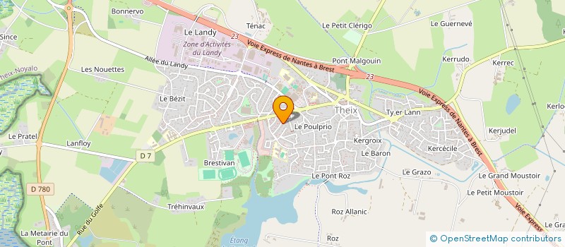 localisation de l'entreprise 522 366 780   THEIX-NOYALO