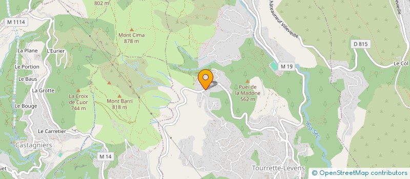 localisation de l'entreprise 522 380 666   TOURRETTE-LEVENS