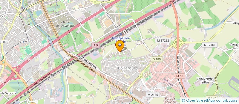 localisation de l'entreprise 522 383 306  à LATTES