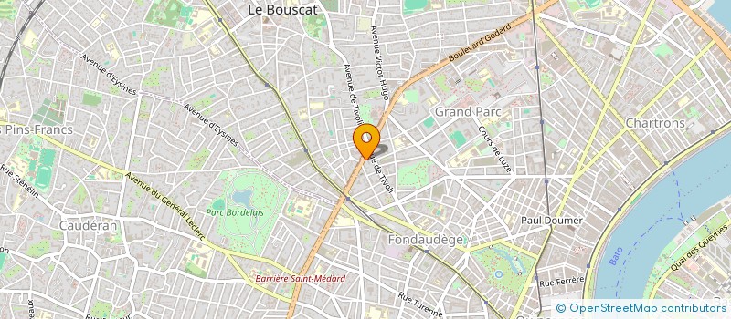 localisation de l'entreprise 522 489 038 à BORDEAUX