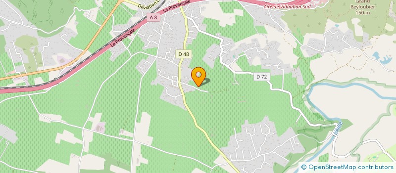 localisation de l'entreprise 522 493 741 à VIDAUBAN