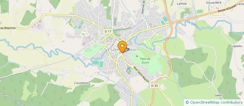 localisation de l'entreprise 522 595 016   SALIES-DE-BEARN