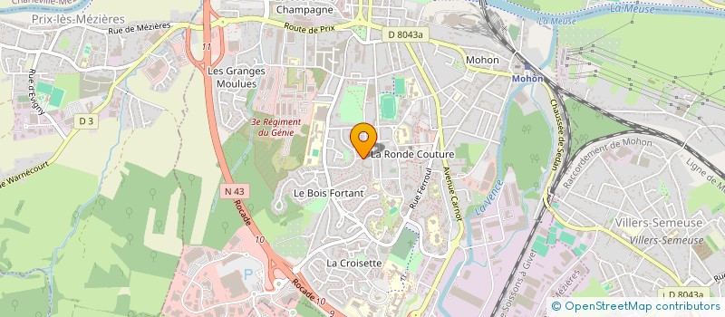 localisation de l'entreprise 522 610 138   CHARLEVILLE-MEZIERES