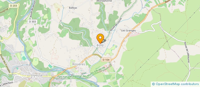 localisation de l'entreprise 522 628 098   ROSIERES