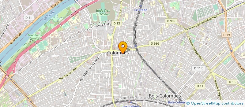 localisation de l'entreprise 522 653 997 à COLOMBES