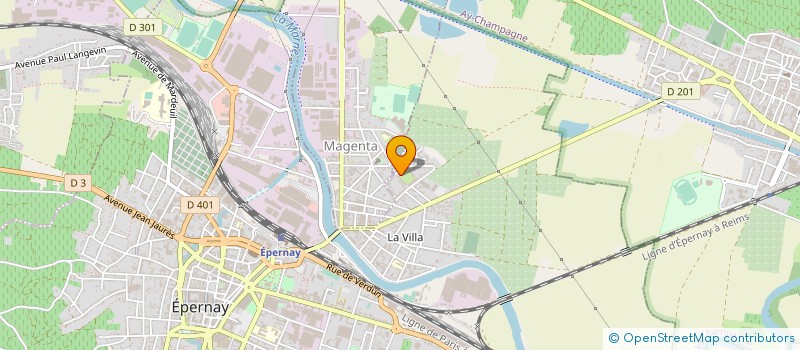 localisation de l'entreprise 522 694 033 à EPERNAY
