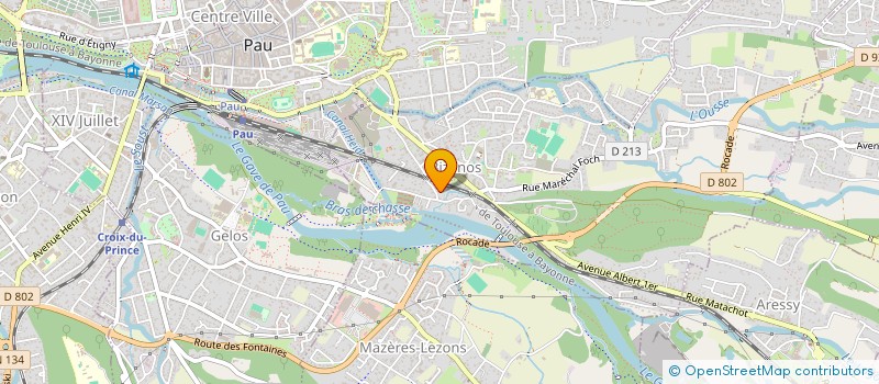 localisation de l'entreprise 522 725 456 à PAU