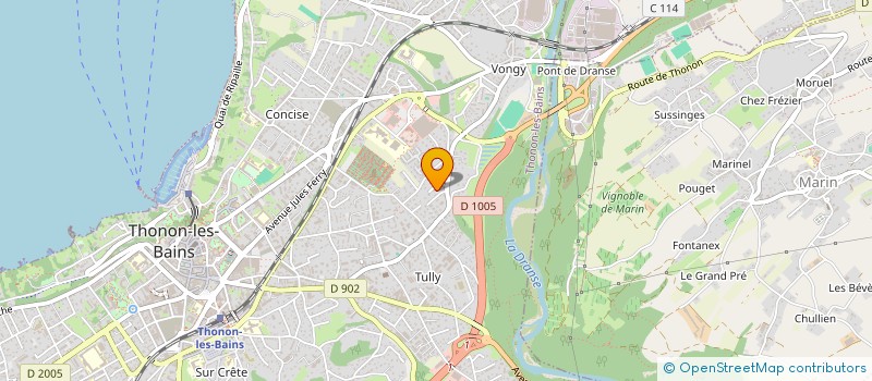 localisation de l'entreprise 522 729 540  à THONON-LES-BAINS