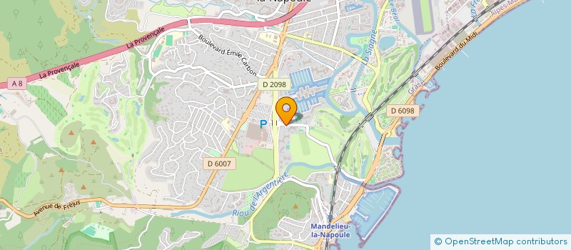 localisation de l'entreprise 522 732 700 à MANDELIEU-LA-NAPOULE