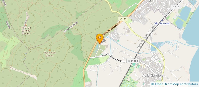 localisation de l'entreprise 522 775 238  à FRONTIGNAN