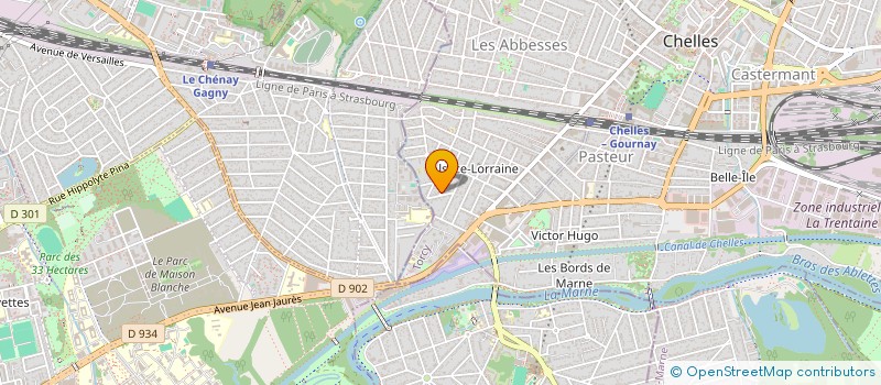 localisation de l'entreprise 522 809 078   CHELLES