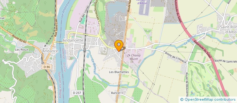 localisation de l'entreprise 522 836 550 à ANDANCETTE