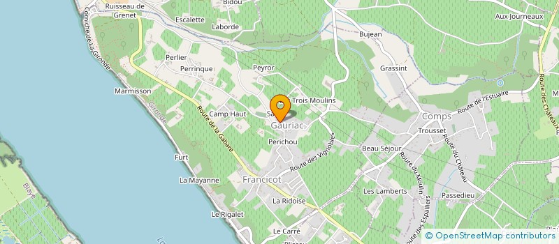 localisation de l'entreprise 522 871 565   PUGNAC