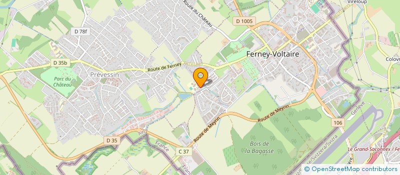 localisation de l'entreprise 522 973 734  à FERNEY-VOLTAIRE