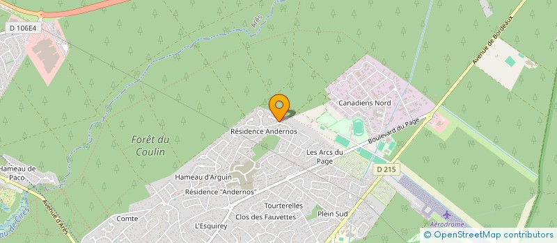 localisation de l'entreprise 523 013 308   ANDERNOS-LES-BAINS