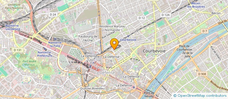 localisation de l'entreprise 523 034 809 à COURBEVOIE